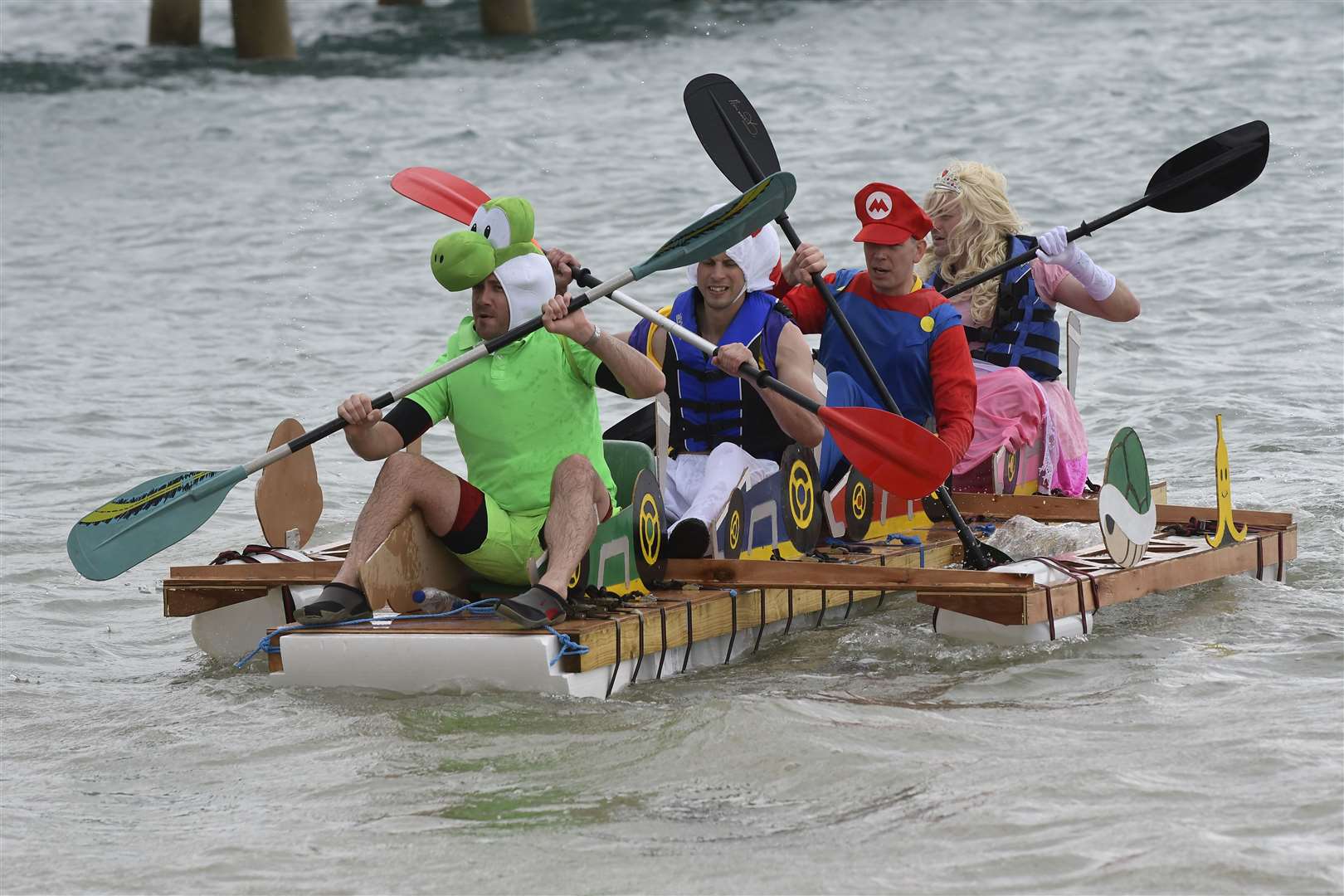 Fancy dress is a must for the raft race