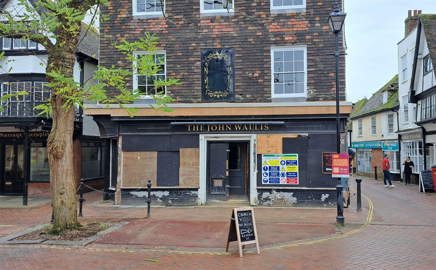 The John Wallis pub in Middle Row, Ashford, has been shut since 2020