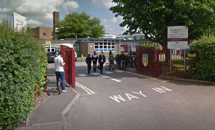 The Sittingbourne School was locked down for 20 minutes. Picture: Google
