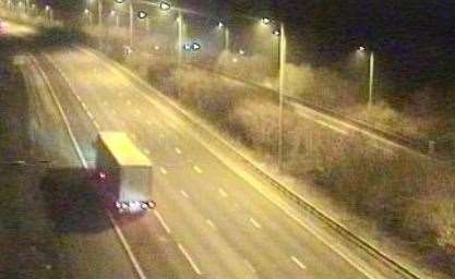 The M2 at 9pm Picture: Highways England