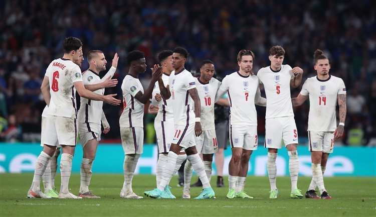 Bukayo Saka, Jadon Sancho and Marcus Rashford were racially abused after missing penalties against Italy Picture: Nick Potts/PA