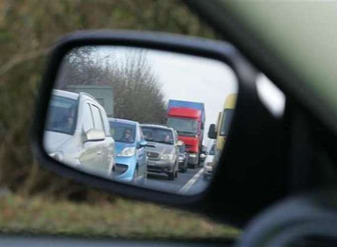 Traffic was building on the M2 following two separate crashes. Stock picture