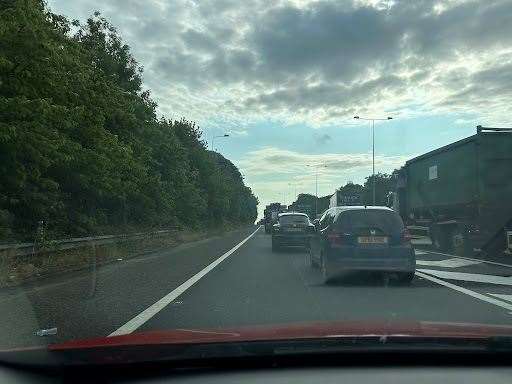 Drivers are facing delays on the M2 and A249 due to congestion. Picture: Brad Harper