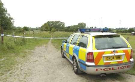 The scene of the incident in Lower Halstow near Gillingham. Picture: BARRY CRAYFORD