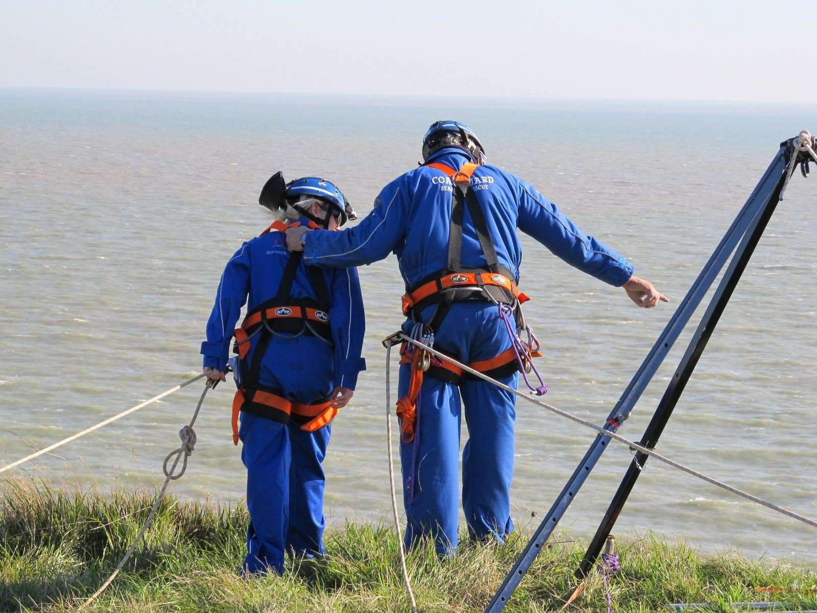 The Coastguard and fire service worked together to rescue two climbers stuck on a cliff edge in Dover. Library picture