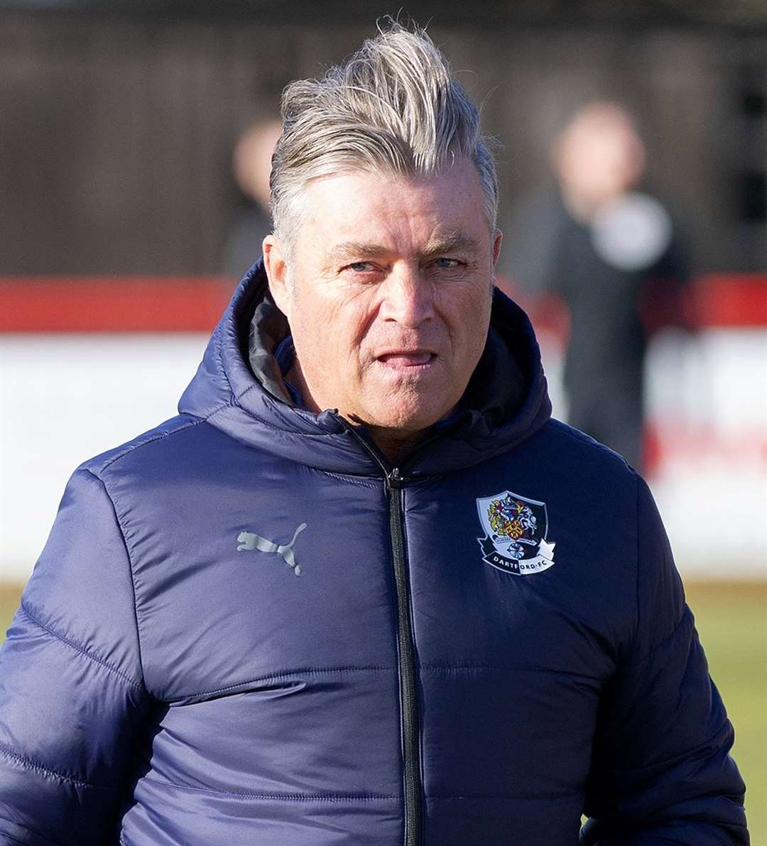 Dartford manager Steve King says there's top quality throughout the promotion-chasing sides in National League South. Picture: Mecha Morton (54854227)
