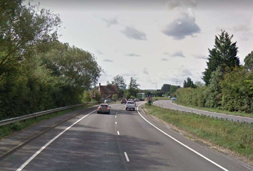 The crash happened on the A228 Branbridges Road in Beltring. Picture: Google