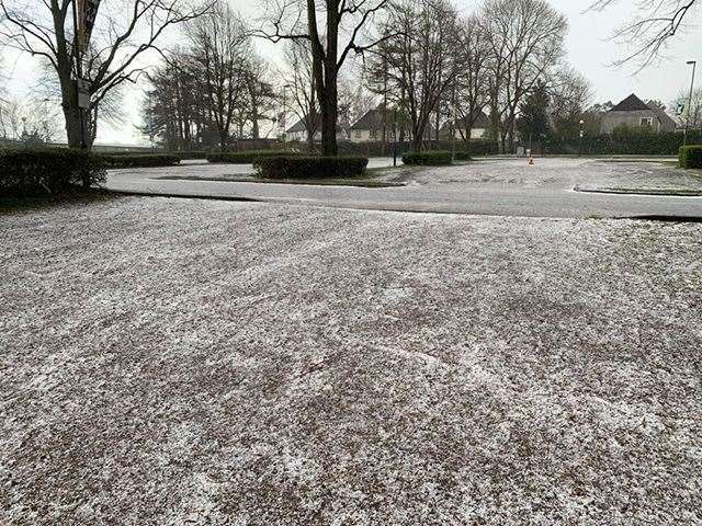Maidstone leisure centre's car park today captured by Dean Cheeseman