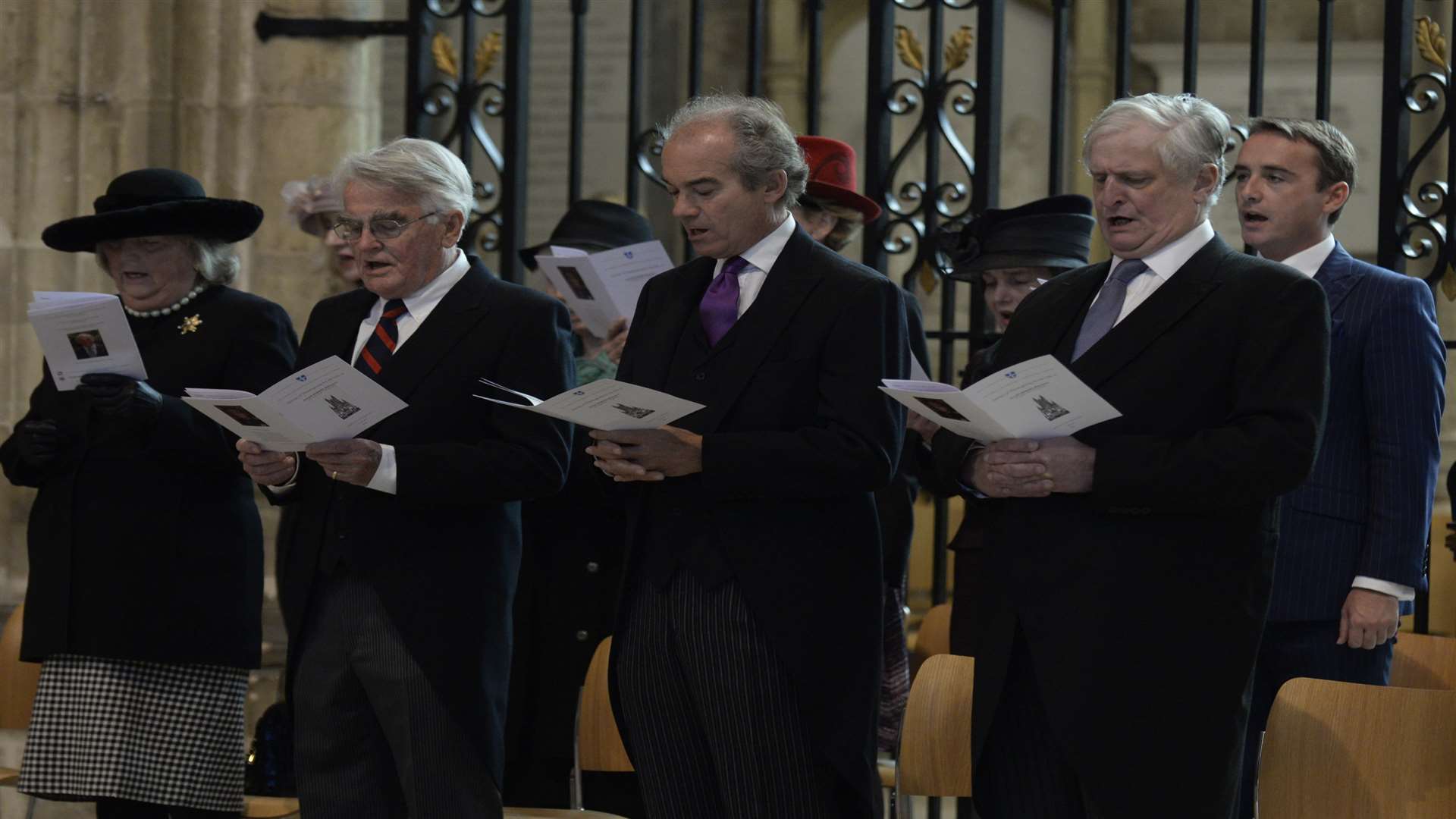 Guests at the memorial service for Lord Lt Allan Willett
