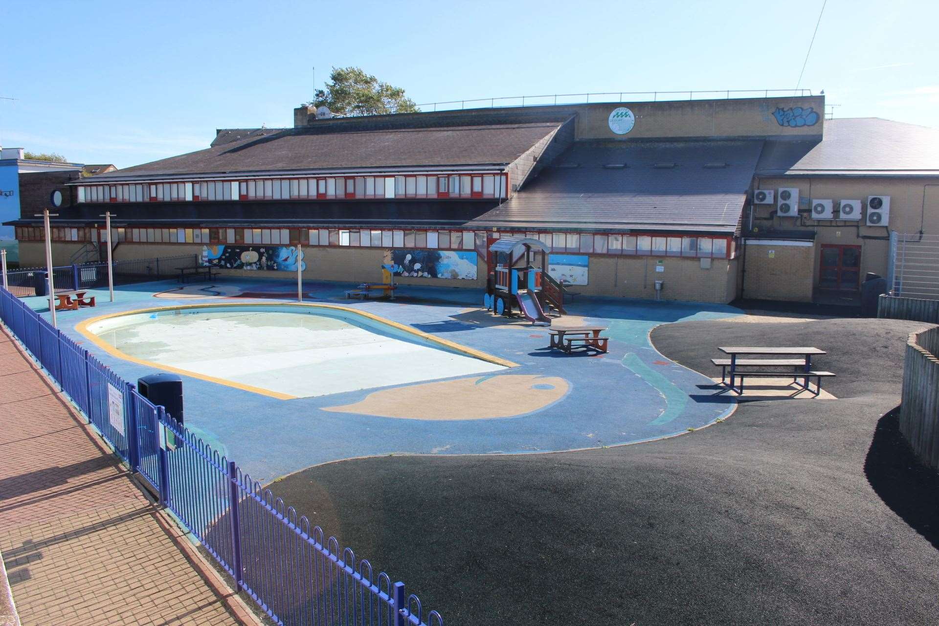 The existing paddling pool in Sheerness next to Sheppey Leisure Centre