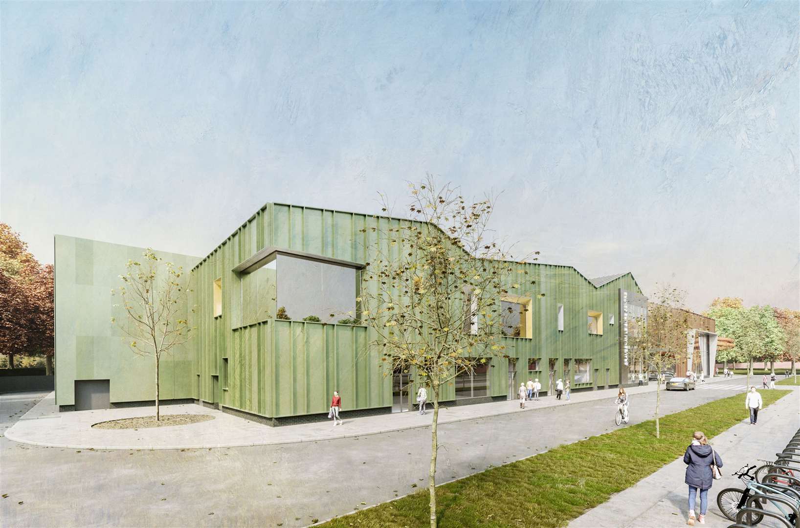 What the community, fitness suite and sports hall could look like from the outside. Picture: Gravesham Borough Council