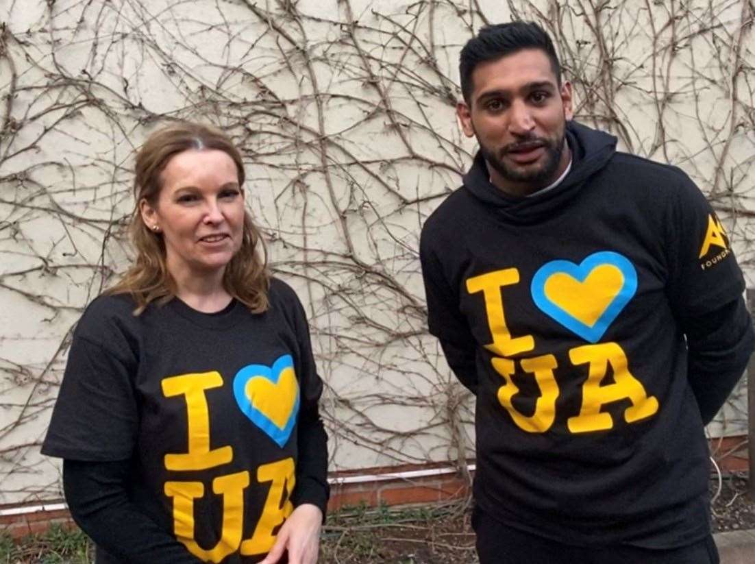 Deal and Dover MP Natalie Elphicke worked to build the playground with boxing champion Amir Khan