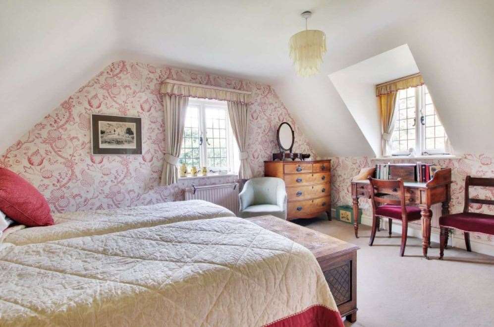 There are five bedrooms in the Mill House, and a further two for guests in the Uppermill. Picture: Savills