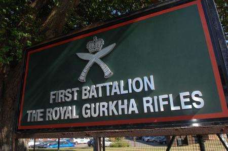 !st Battalion The Royal Gurkha Rifles, based at the Sir John Moore Barracks in Shorncliffe