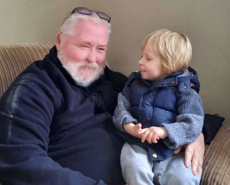 Eamonn Dobbyn from Sevenoaks is enjoying quality time with his two-year-old grandson Vincent
