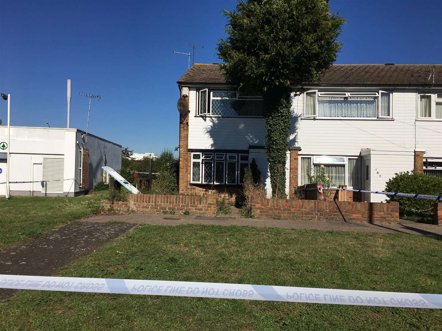 The house has been cordoned-off and police are still at the scene. (4456494)