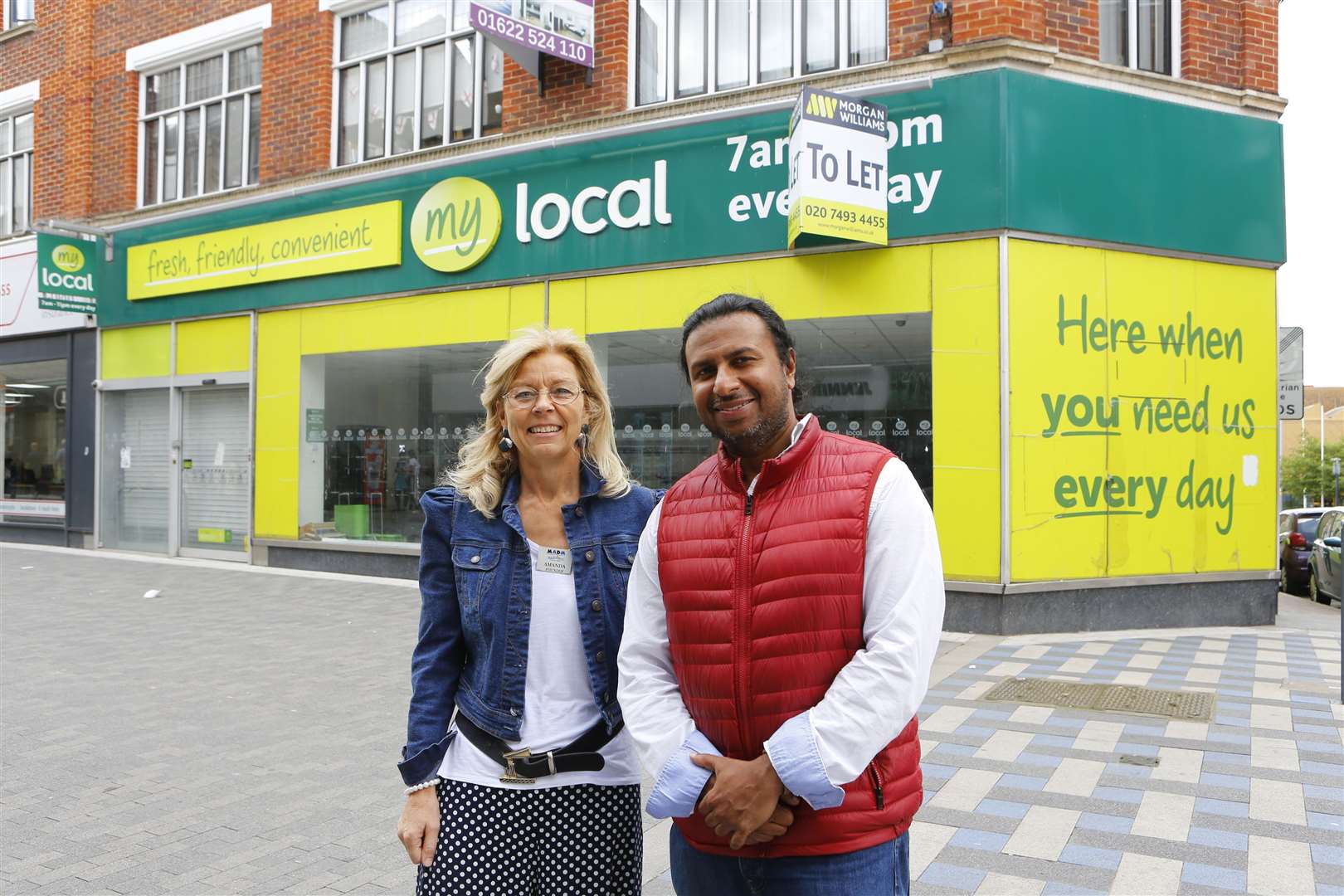 MADM charity had hoped to move into the old Morrison’s/My Local site on Week Street. Pictured are Amanda Sidwell & Manesh Mathew Picture: Andy Jones