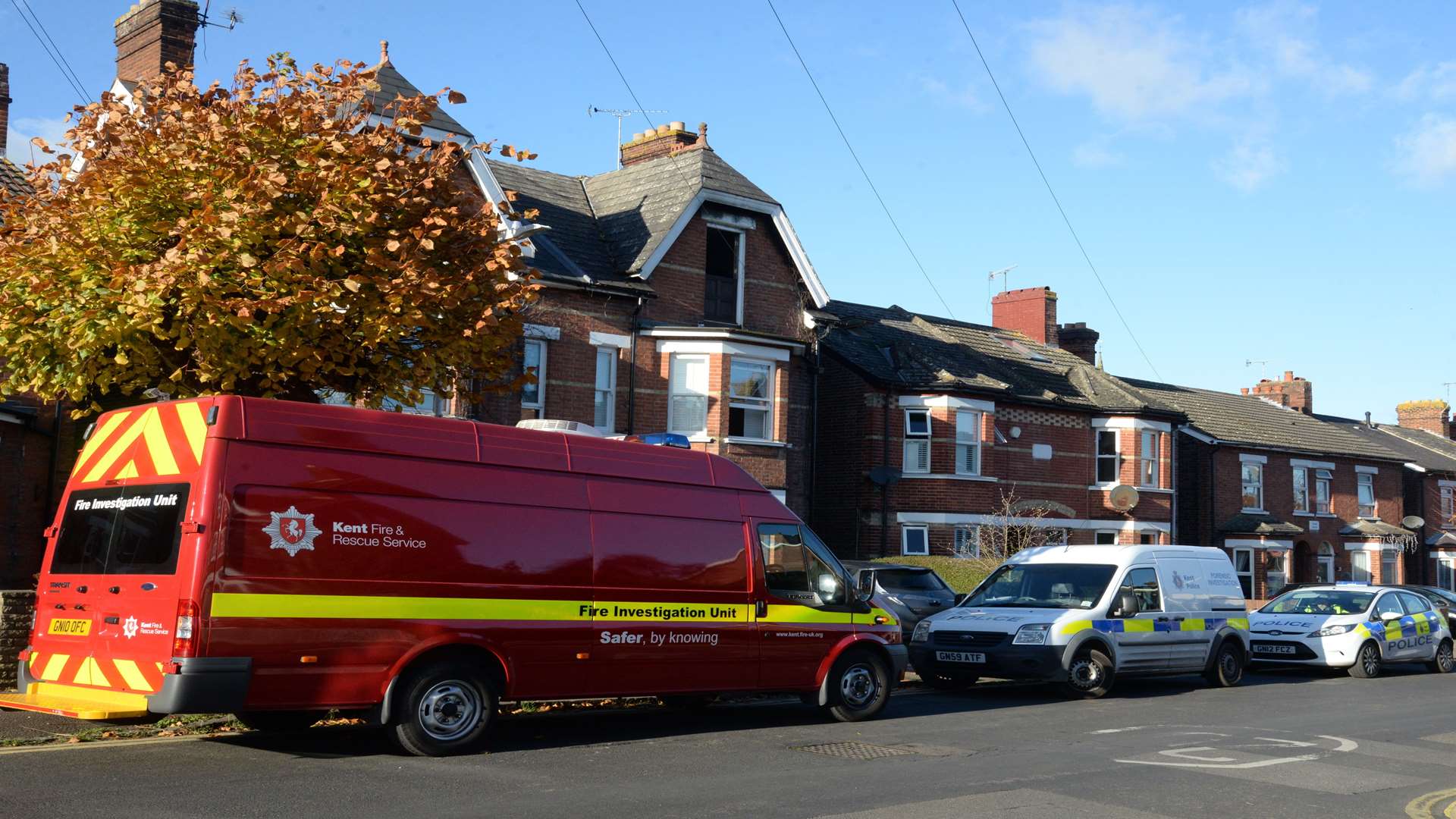 An investigation is underway after a fire in St Mary's Road, Tonbridge