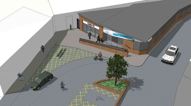 An artist's impression of what the new cycling hub will look like Picture: The Trevor Patrick Partnership