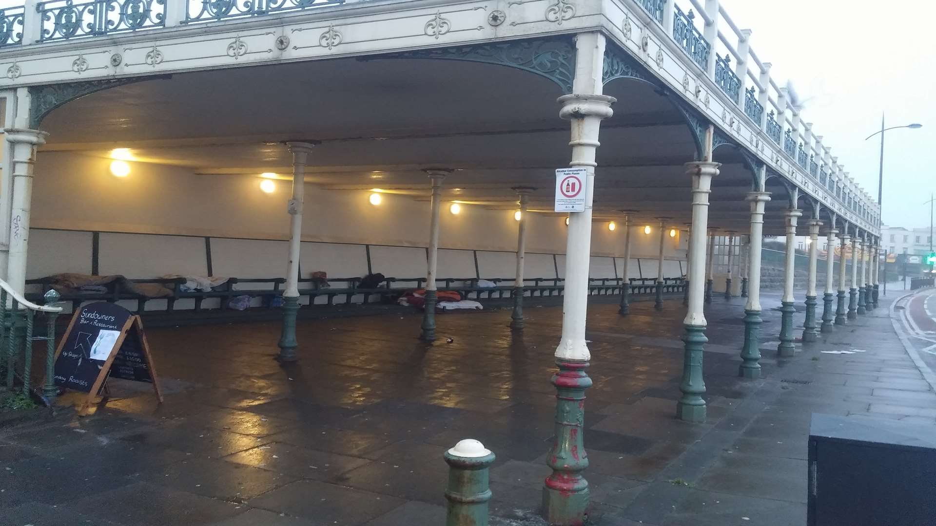 Homeless people have moved back into the Victorian shelter in Margate