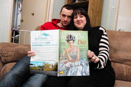 Stacy Burnett and her partner Daniel Webb are looking for people to sponsor their wedding.