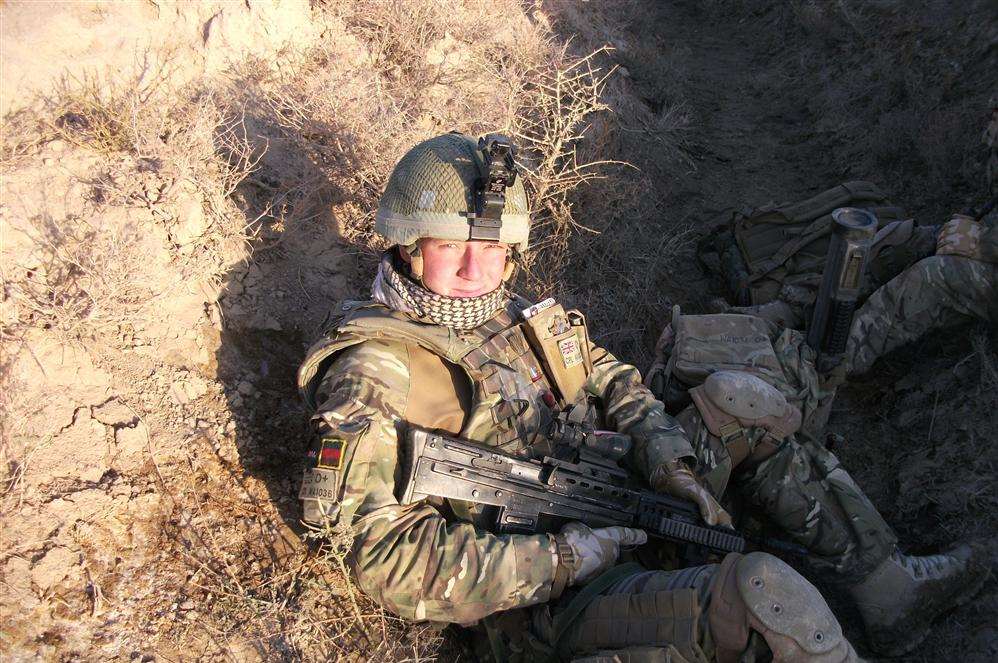 Leslie on duty in Afghanistan