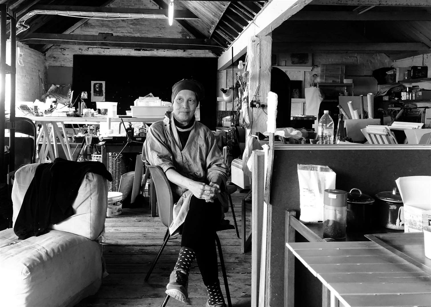 The late Clare Smith in her Dover studio. Picture: Joanna Jones