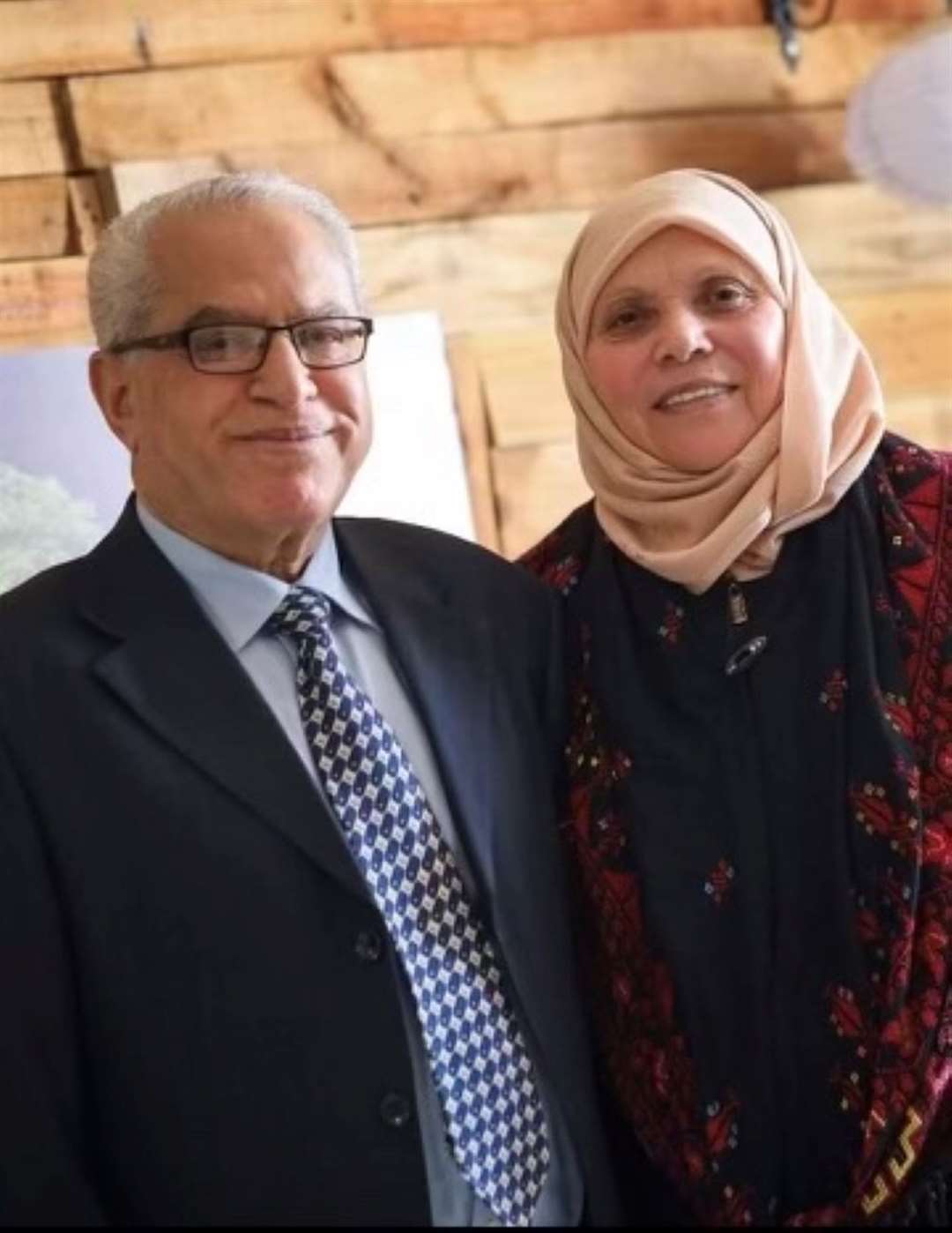 Mother Ayesha Alaaraj and Dr Ibrahim Alaaraj live in the southern Gaza city of Rafah (Hazem Alaaraj/PA)
