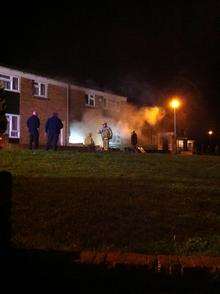 Fire in Northfleet. Picture: Nicole New