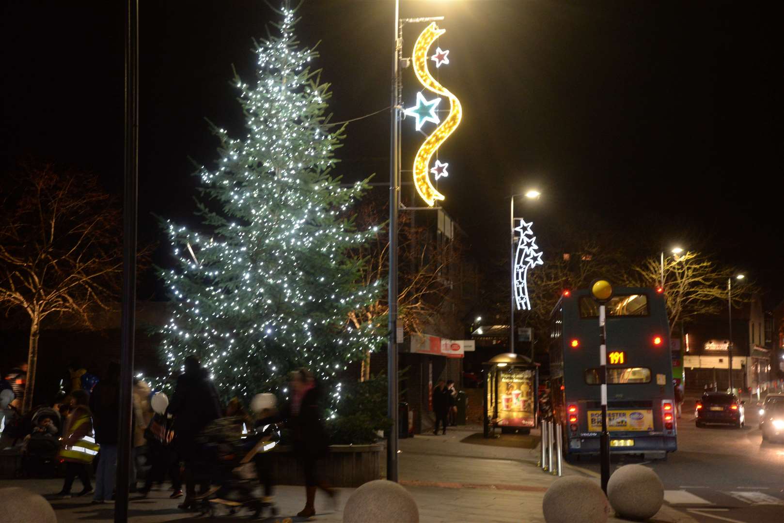 The Christmas Lights in Strood on Friday evening. Picture: Chris Davey