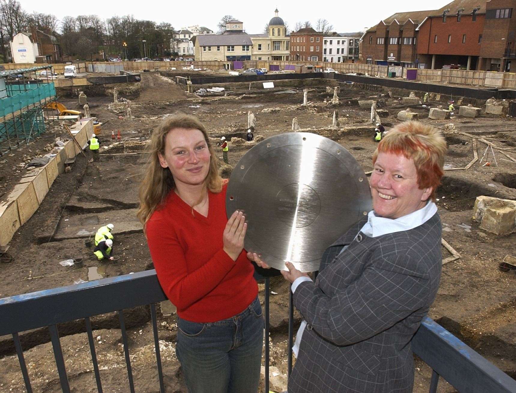 A time capsule was buried under the Whitefriars development in 2002