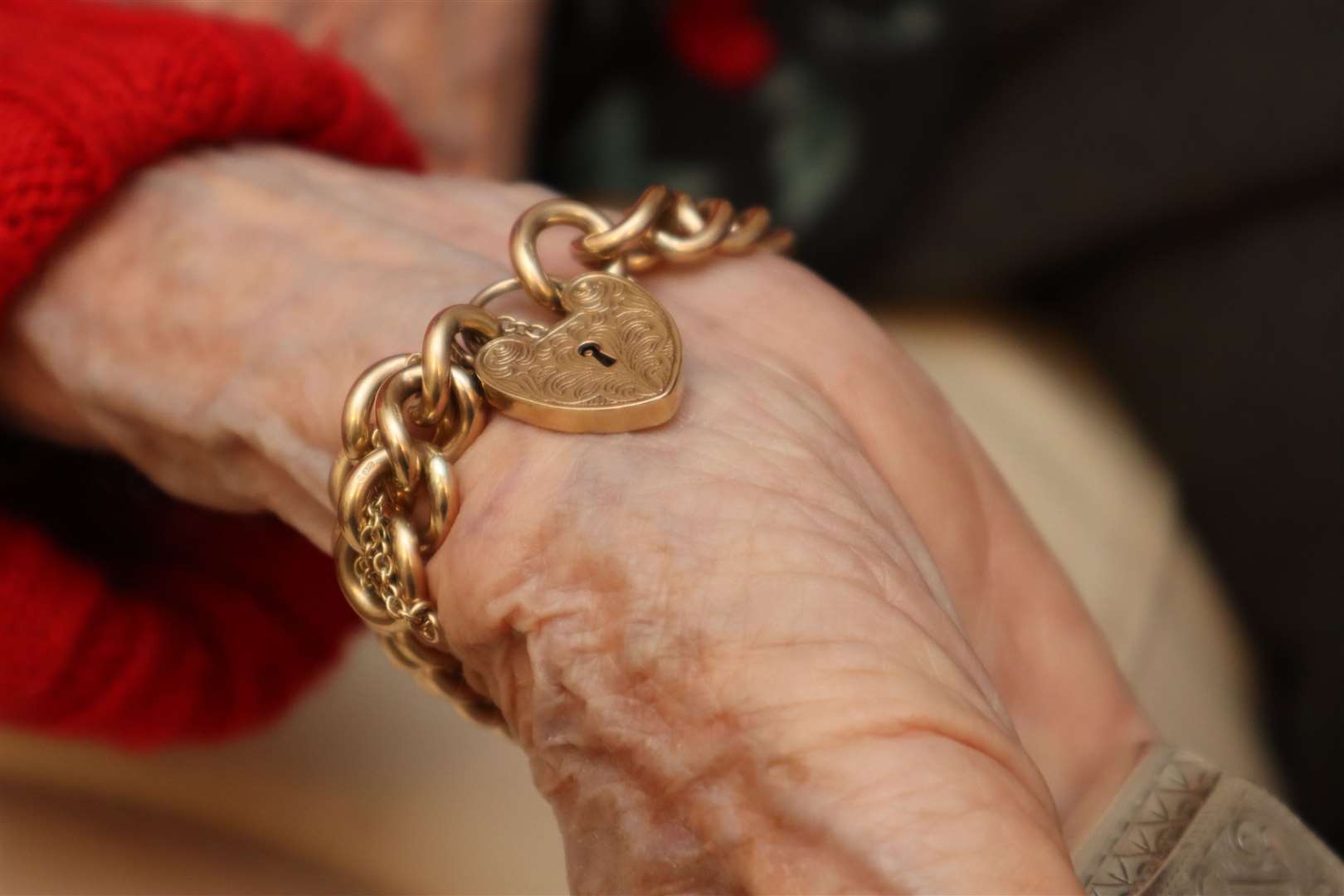 This is similar to the gold heart-shaped padlock Kathy Martin of Minster, Sheppey, says she has lost