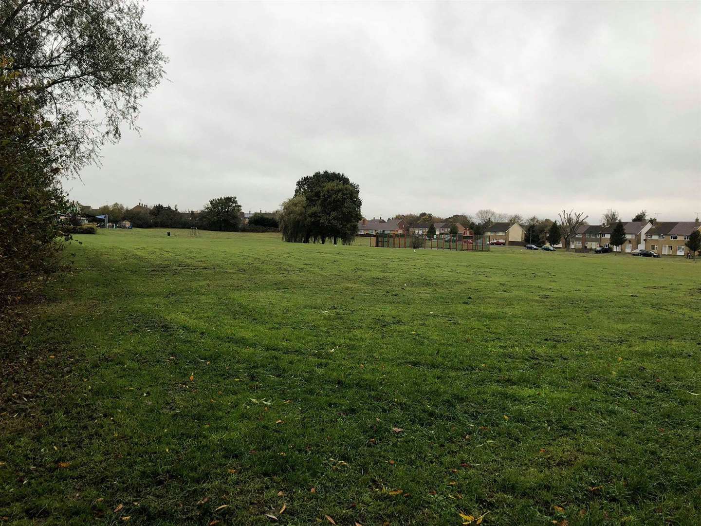 The proposed site is on a playing field