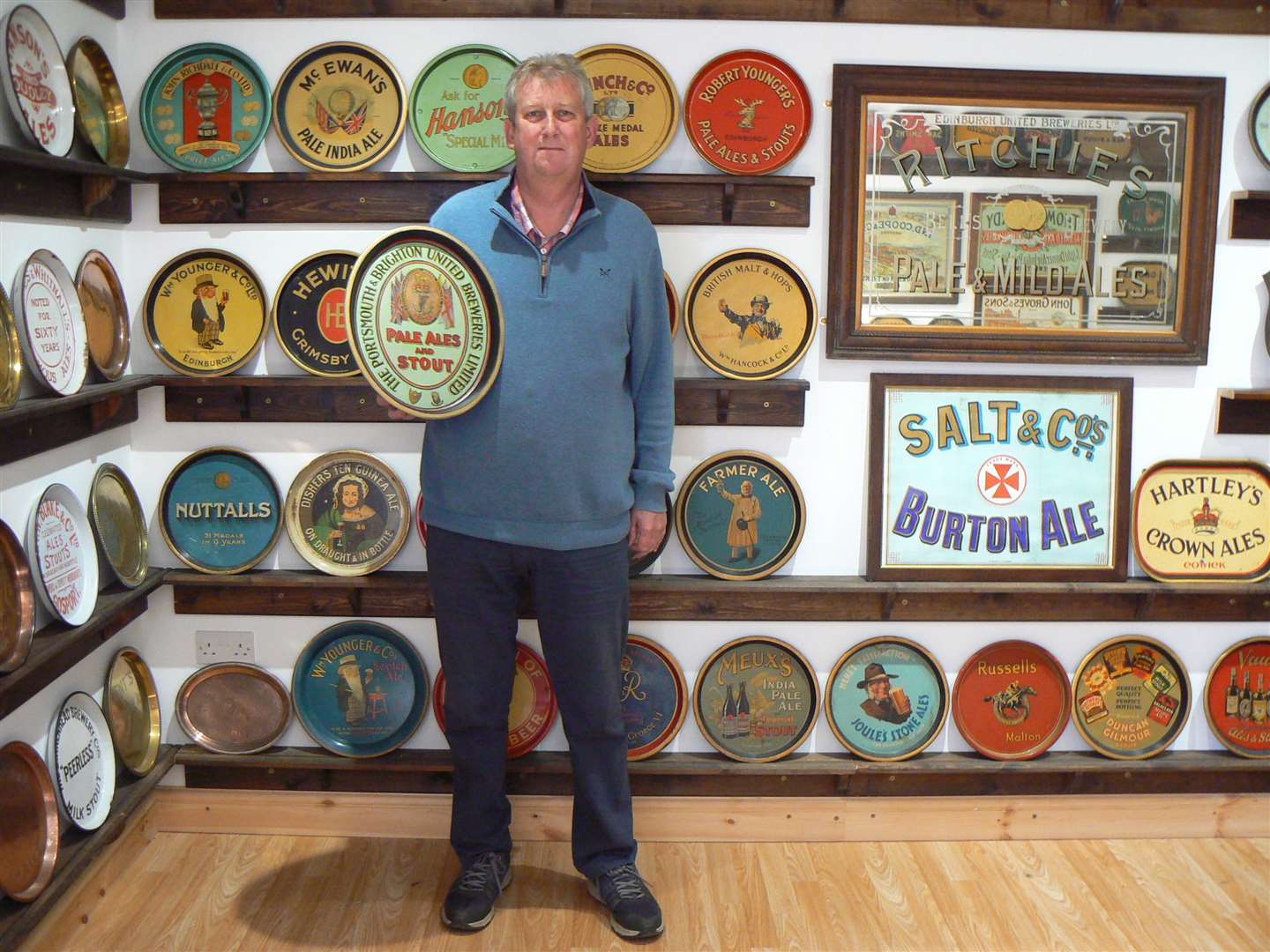 Richard with his collection