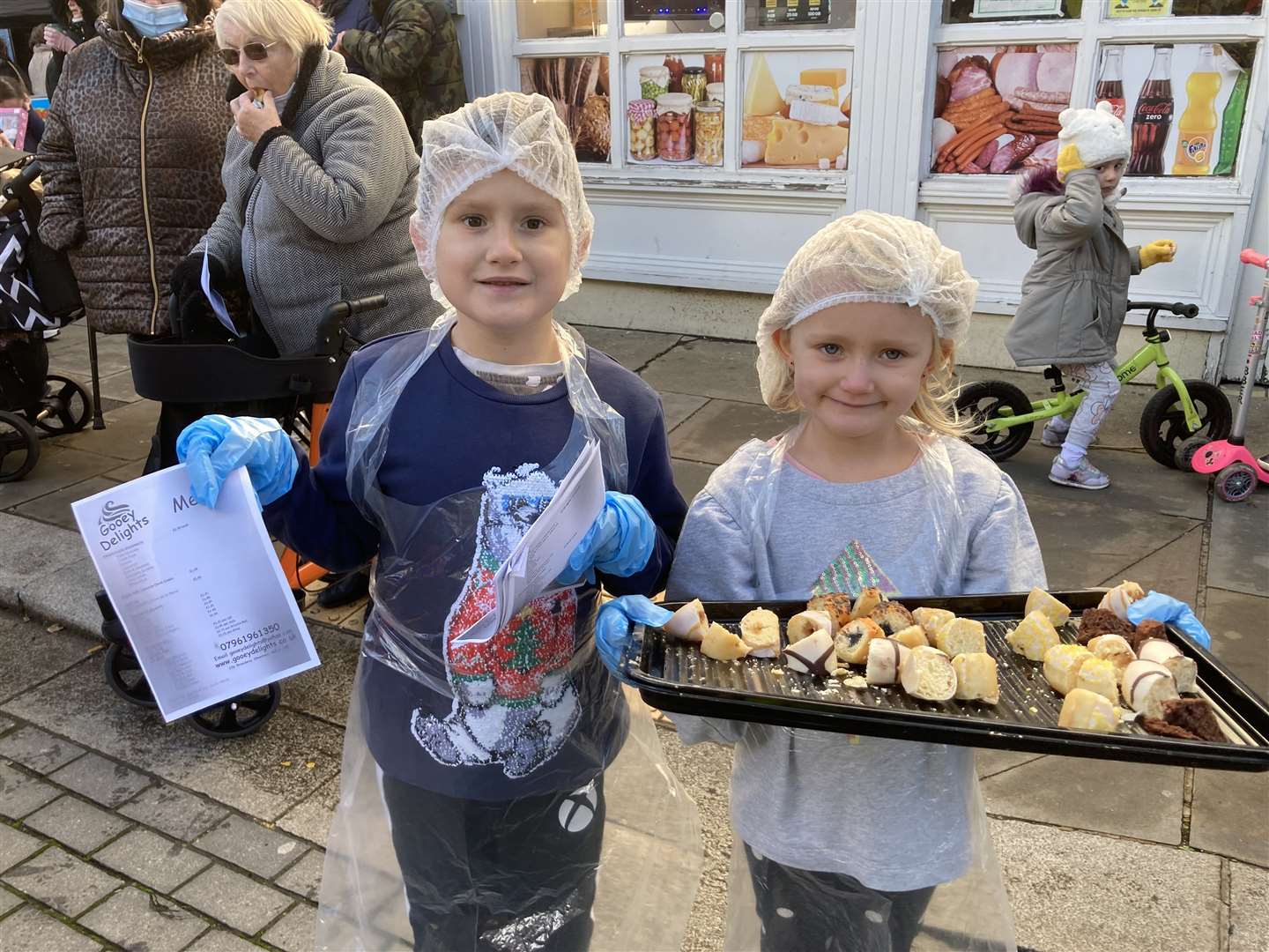 These two were handing out free samples from Gooey Delights which has recently opened in Sheerness Broadway