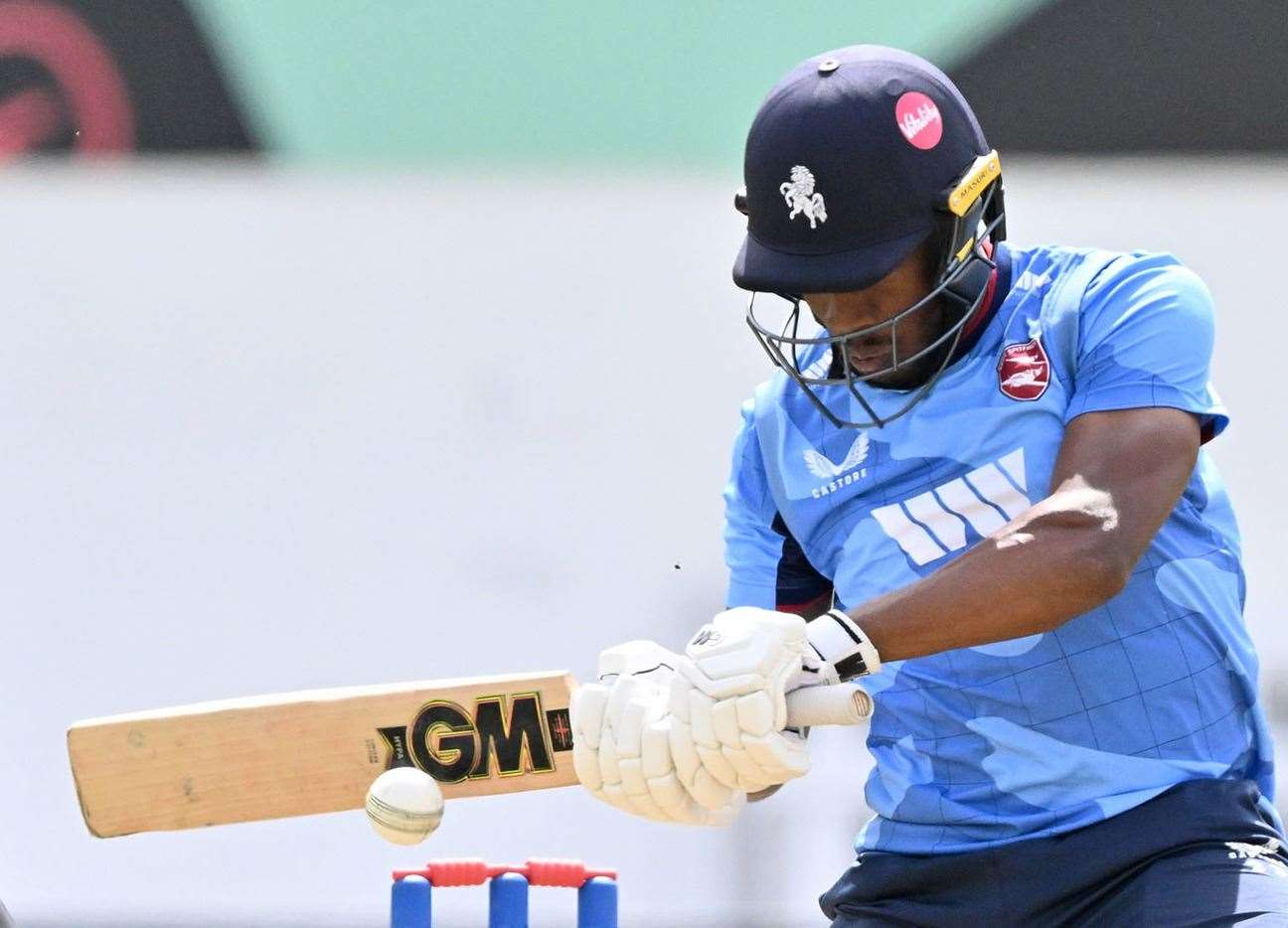 Daniel Bell-Drummond – got his List A high score of 150 in Kent Spitfires’ away defeat to Hampshire in the One-Day Cup. Picture: Keith Gillard