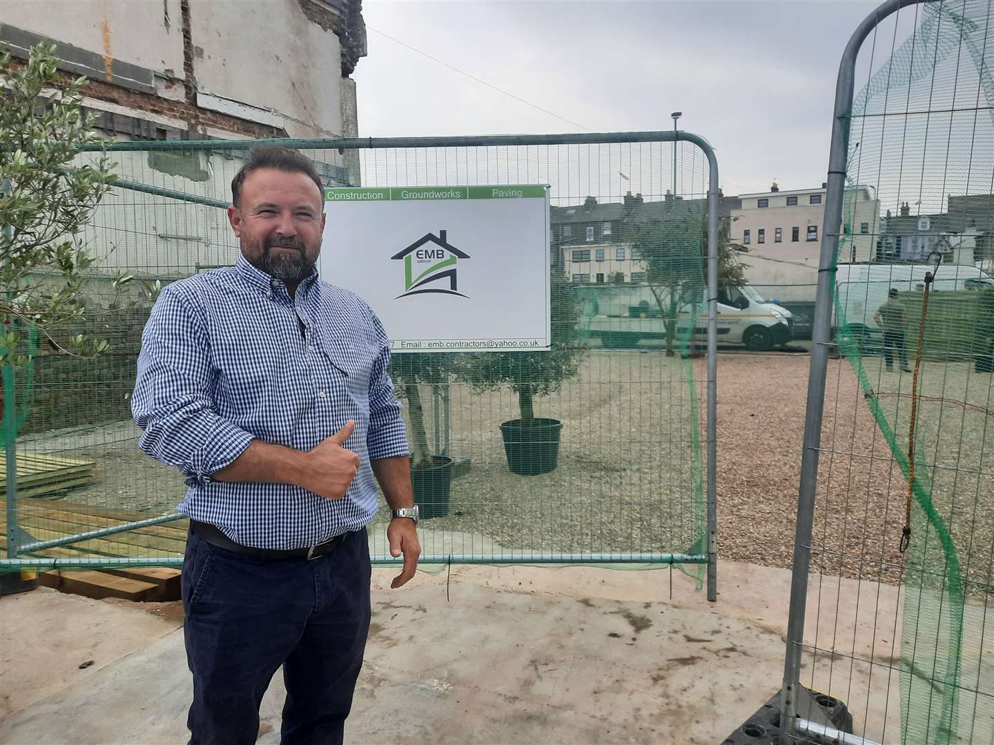 A La Turka owner Mehmet Dari will use the plot as an outdoor seating area for his restaurant until he receives the go-ahead for the ambitious project