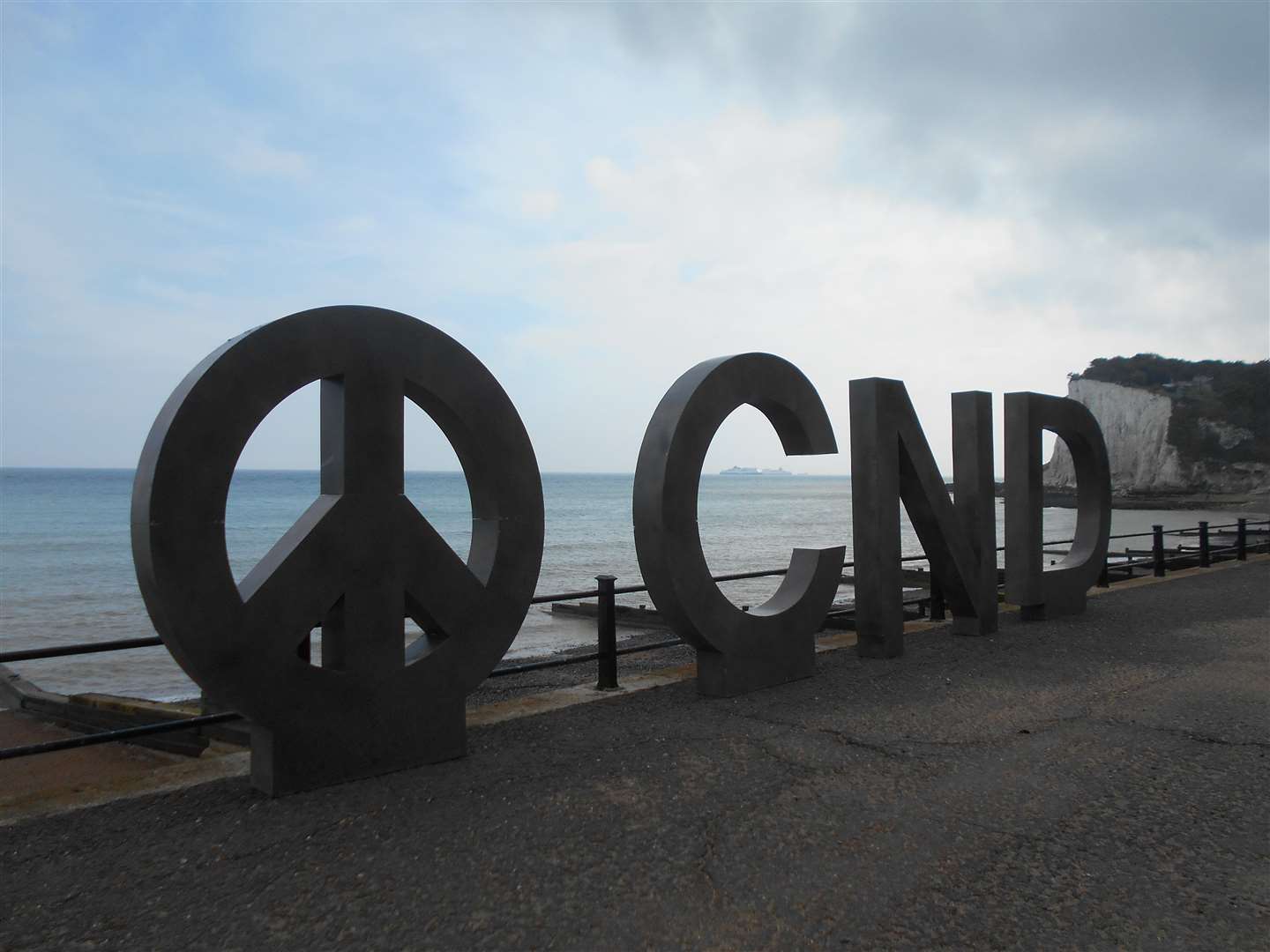 The CND symbol at St Margaret's Bay. Picture supplied by Pam Brivio. (1670653)