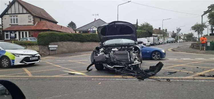 A crash at the junction with Plains Avenue in August last year