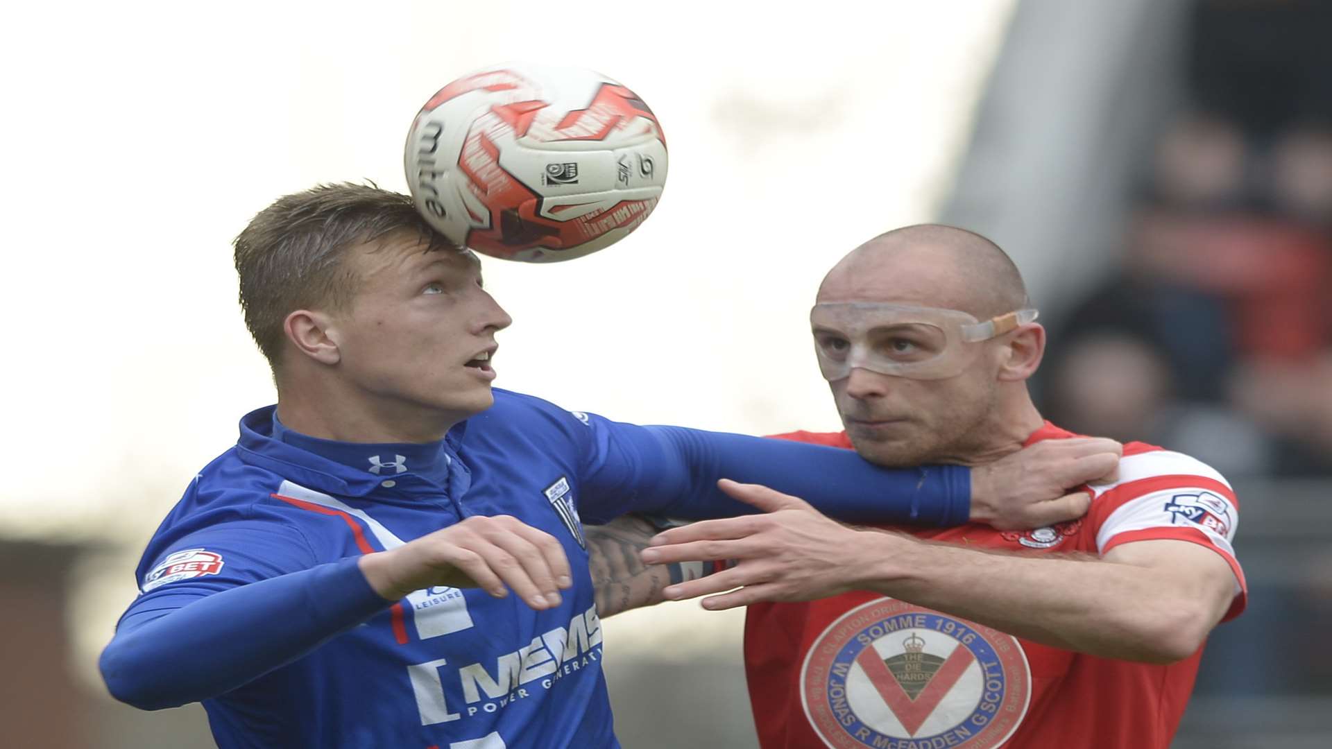 Gills striker Luke Norris in action against Leyton Orient in a 3-3 draw last April Picture: Barry Goodwin