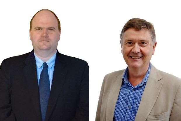 Cllrs Christian Atwood (left) and Hugo Pound both voted in favour of the application