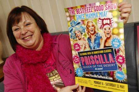 Tracy Warne, from Southborough, loves the dazzling lights and catchy tunes of musical Priscilla