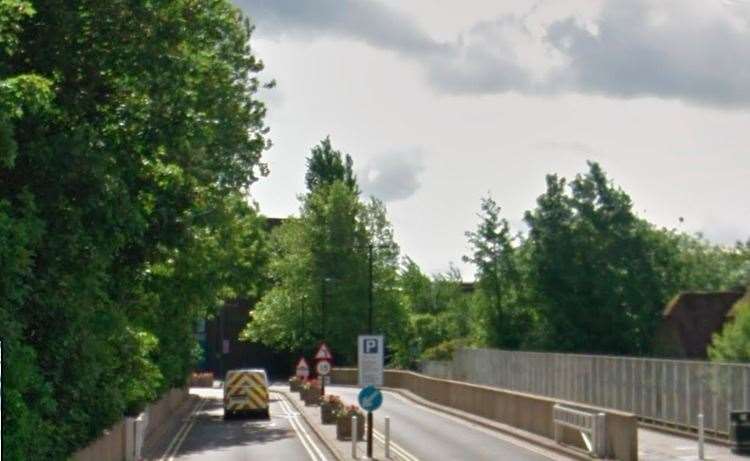 The incident happened in Tannery Lane, Ashford. Photo: Google Street View