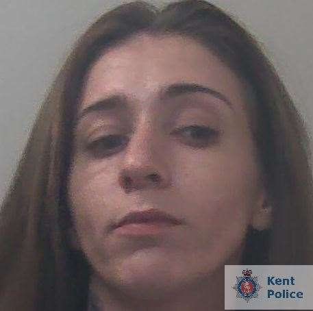 Amber Ward has been jailed. Image from Kent Police