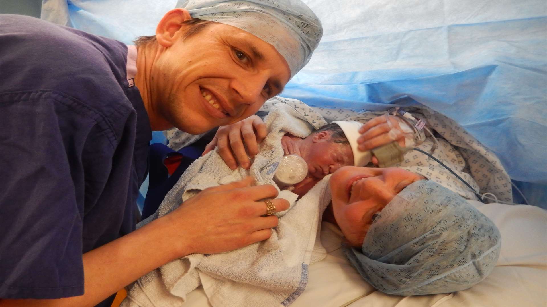 Dennis and Samantha Kerr spent a precious four hours with baby Gabriel