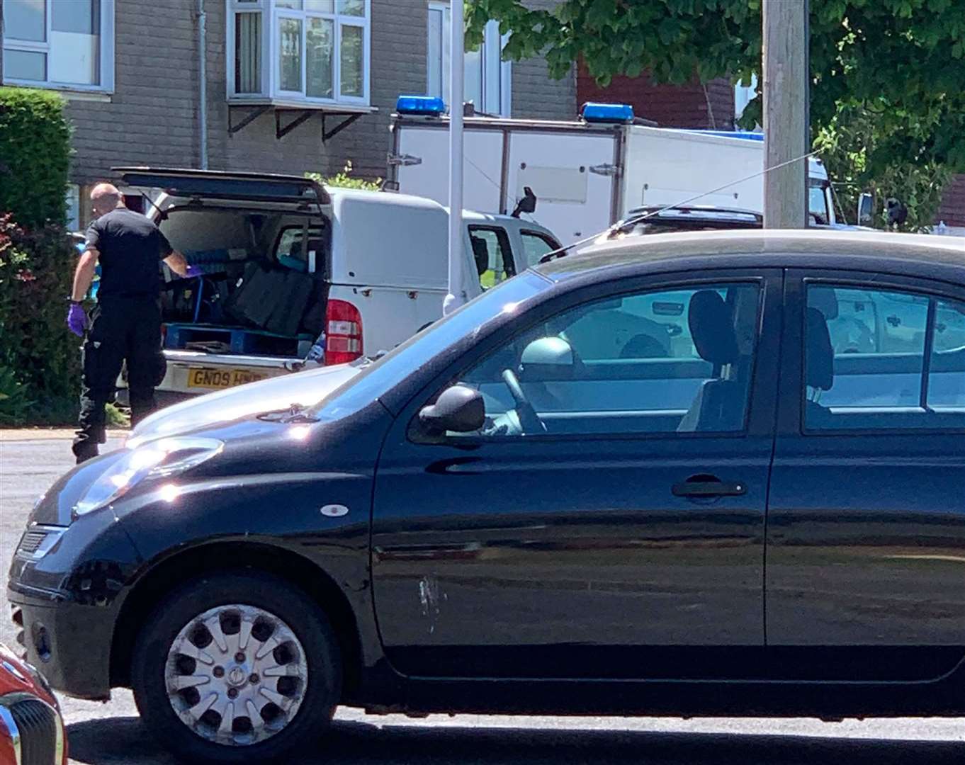 A bomb disposal team has returned to the site in Deal today Picture: Lisa Brett