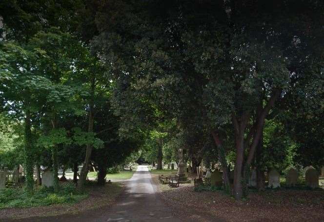 Christel Clarke's mum was targeted by distraction thieves in Margate cemetery. Picture: Google Street View