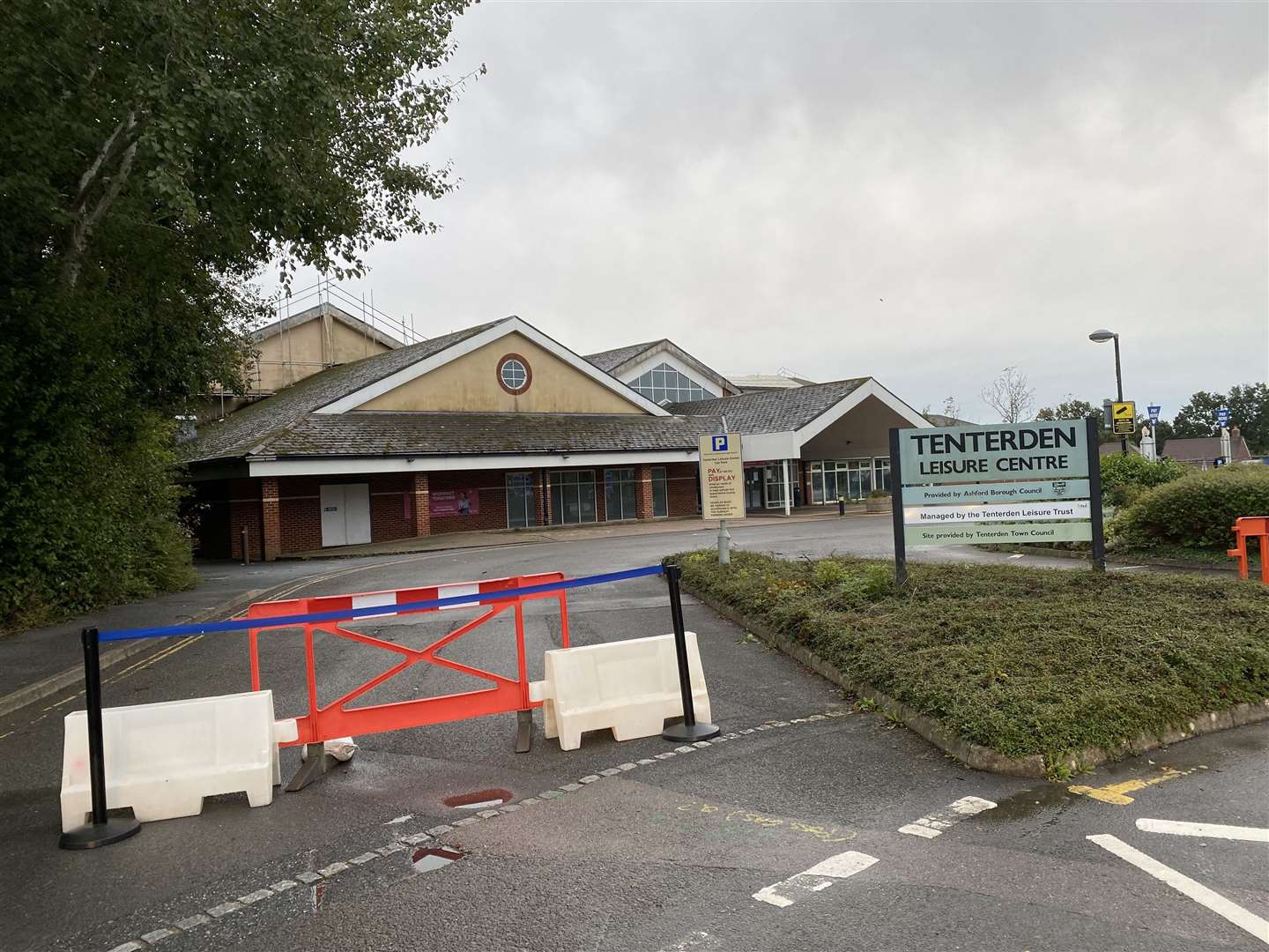 The leisure centre was closed after the storm. Photo: Sue Ferguson
