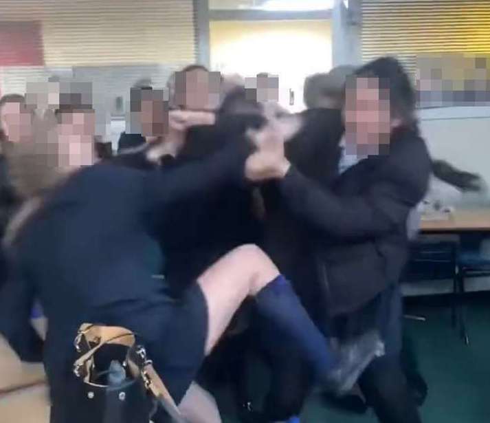 A video of a fight at the school went viral