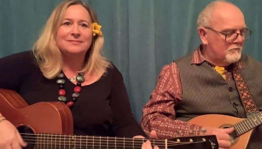 Folk artists Sally Ironmonger and Brian Carter